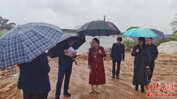 47益阳桃江县：杠牢粮食安全责任—李丰等领导冒雨调研粮仓项目建设1.jpg